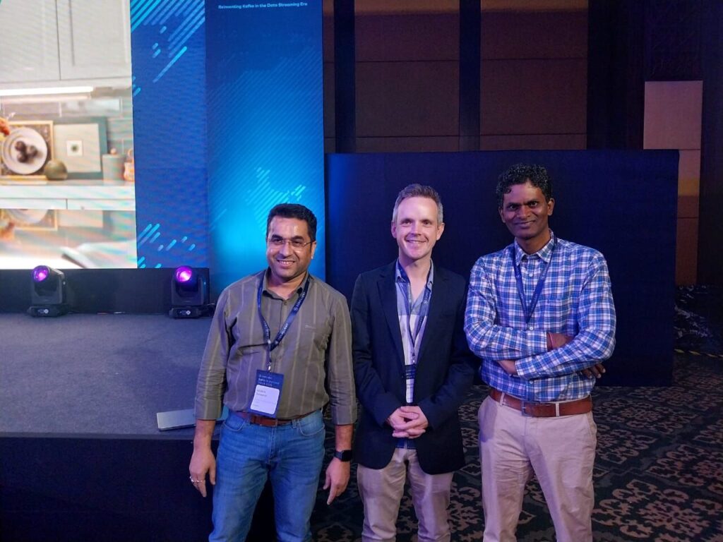 Gautam Goswami - Head of Data Streaming, Irisidea, Shaun Clowes - Chief Product Officer of Confluent, Kislay Komal - Director, Irisidea at "Data in Motion (DIM)" Conference, Bangalore, India